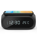 Modern alarm clock with wireless charging