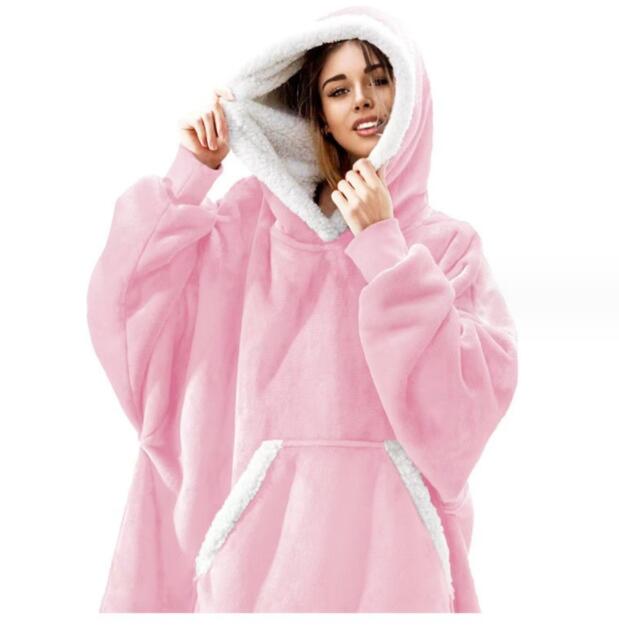 Wearable Fleece Blanket Hoodie – Hooded TV Blanket - Wrapit Store
