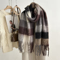 Women's Plaid Tassel Winter Scarf – Warm Shawl - Wrapit Store