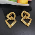 geometric pendant earrings