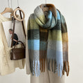 Women's Plaid Tassel Winter Scarf – Warm Shawl - Wrapit Store