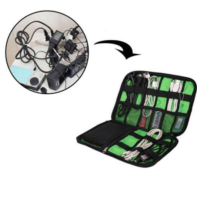 Portable Electronic Accessories Travel Case – Cable Organizer - Wrapit Store
