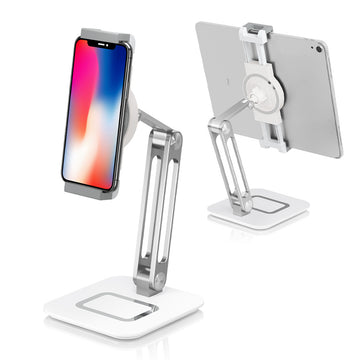 Foldable Aluminum Phone & Tablet Stand – Adjustable Desktop Holder - Wrapit Store