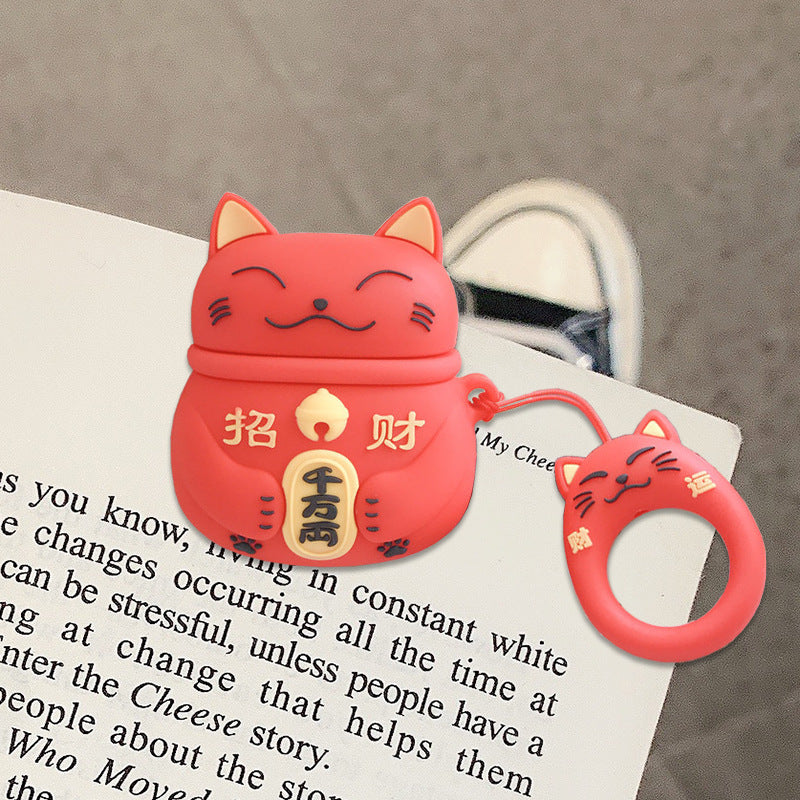 Red Earphones Protective Case
