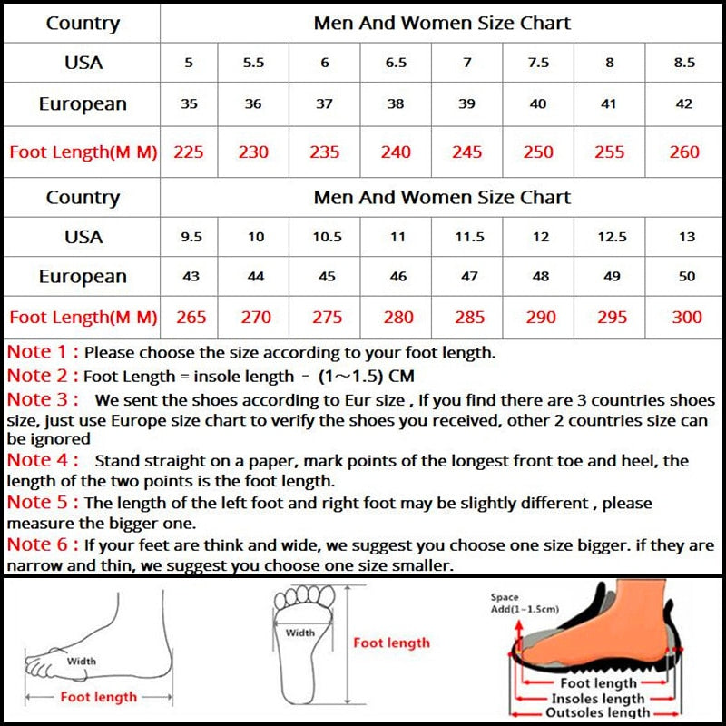 Men’s walking shoes size