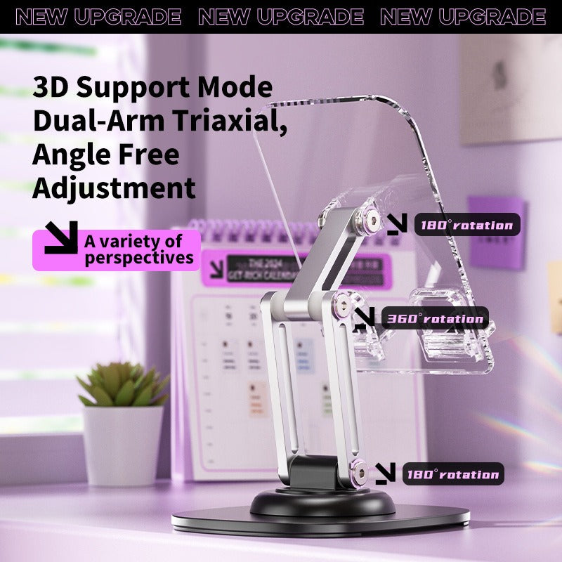 Best 3D Support ModeDual-Arm Triaxial ACRYLIC Phone Holder