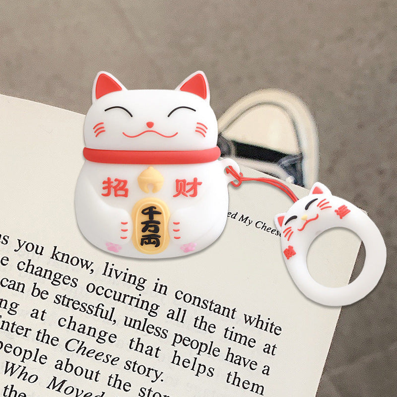 Bluetooth Earphones Protective Case White Colors