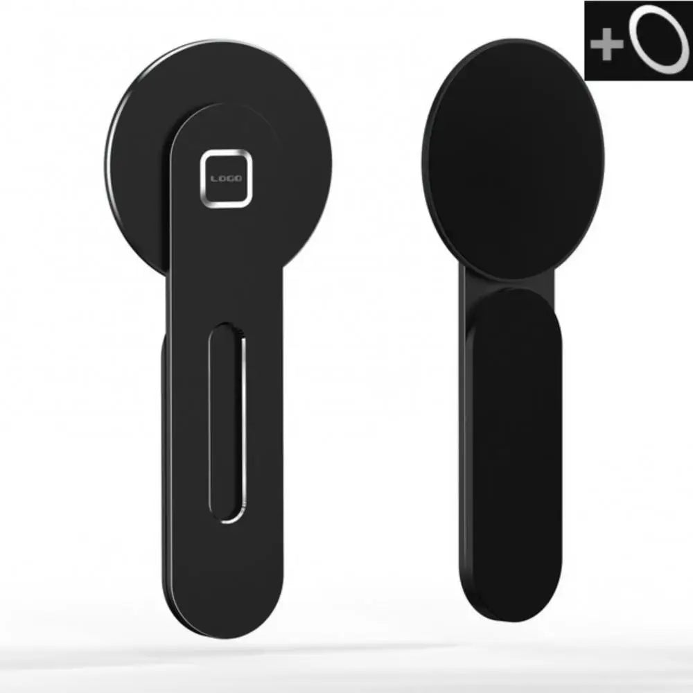 Magnetic laptop phone mount