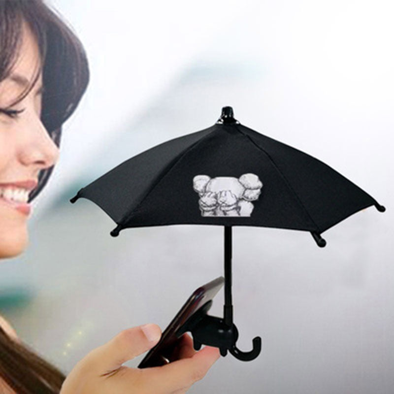 Black Color Cute phone umbrella holder
