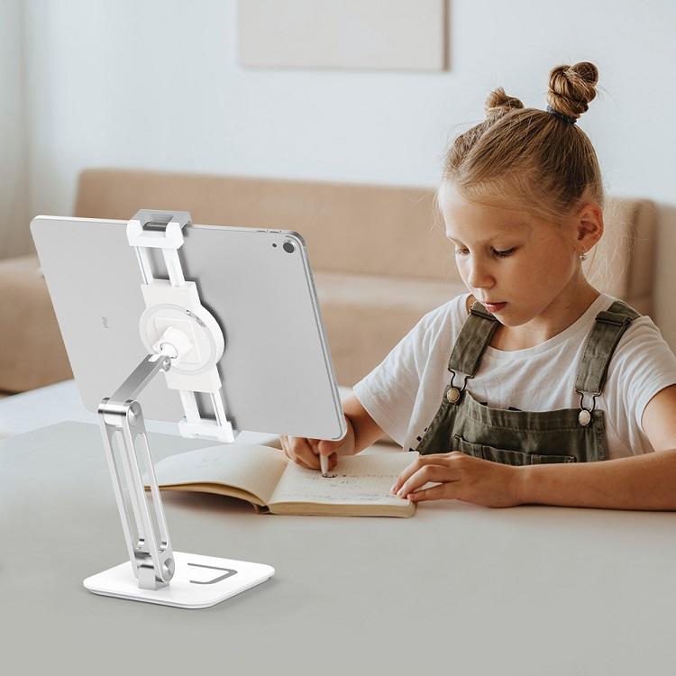 Foldable Aluminum Phone & Tablet Stand – Adjustable Desktop Holder - Wrapit Store