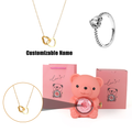 Teddy Bear Neckless Box Gift Set