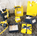 Birthday gift boxes with paper bags
