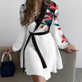 Women's Classics Slim Cotton Dress  White Color