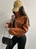 Brown Color Leather Jackets For Women 2