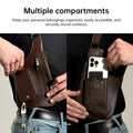 PU Leather Underarm Crossbody Sling Bag – Hidden Pocket & Adjustable Strap - Wrapit Store