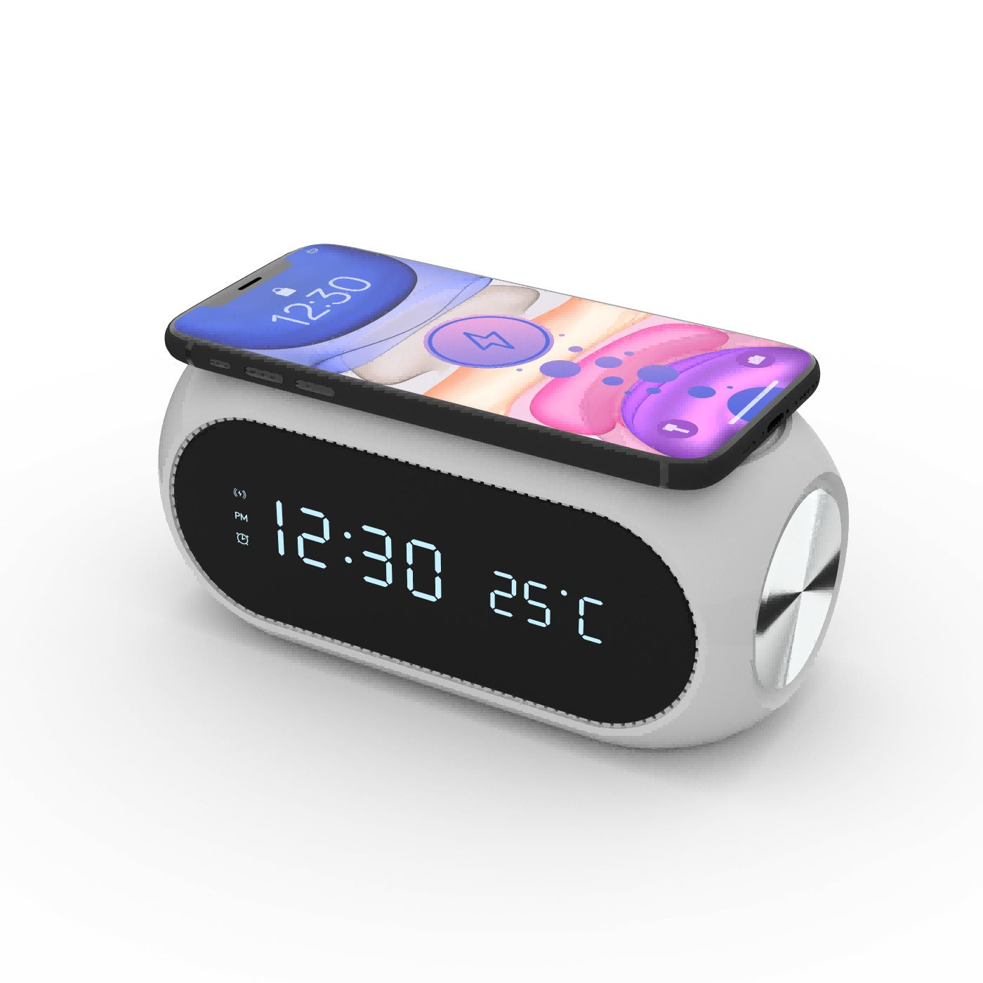 Wireless charging alarm clock