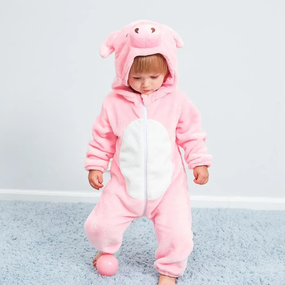 Good Quality Warm fleece animal jumpsuit