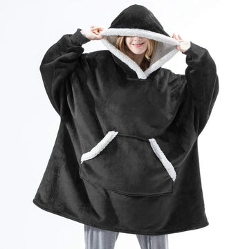 Wearable Fleece Blanket Hoodie – Hooded TV Blanket - Wrapit Store