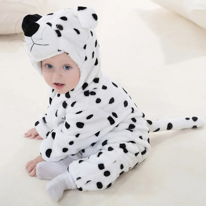Infant hooded animal onesie