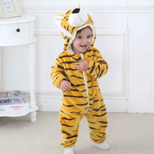 Warm animal jumpsuit for winter