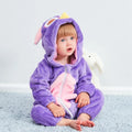 Baby fleece animal bodysuit