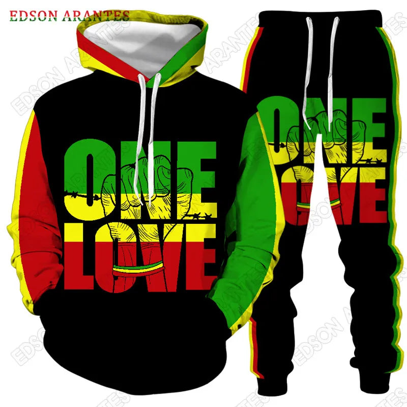 Reggae style Bob Marley 2-piece set