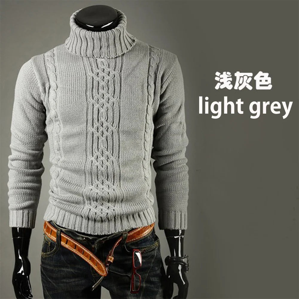 Winter turtleneck sweater for men