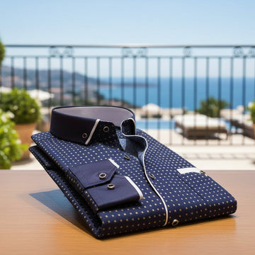 Men Fashion Casual Long Sleeved Printed shirt Slim Fit Male Social Business Dress Shirt Brand Men Clothing Soft Comfortable